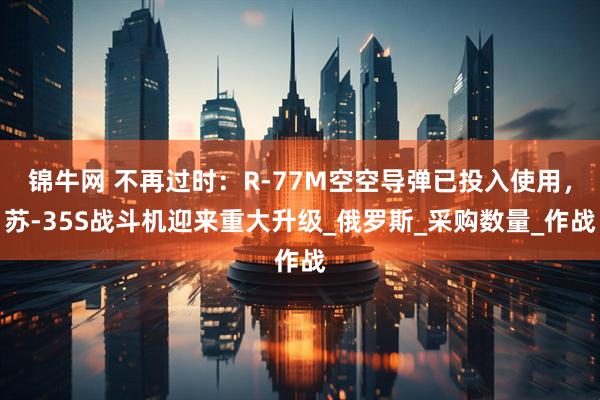 锦牛网 不再过时：R-77M空空导弹已投入使用，苏-35S战斗机迎来重大升级_俄罗斯_采购数量_作战